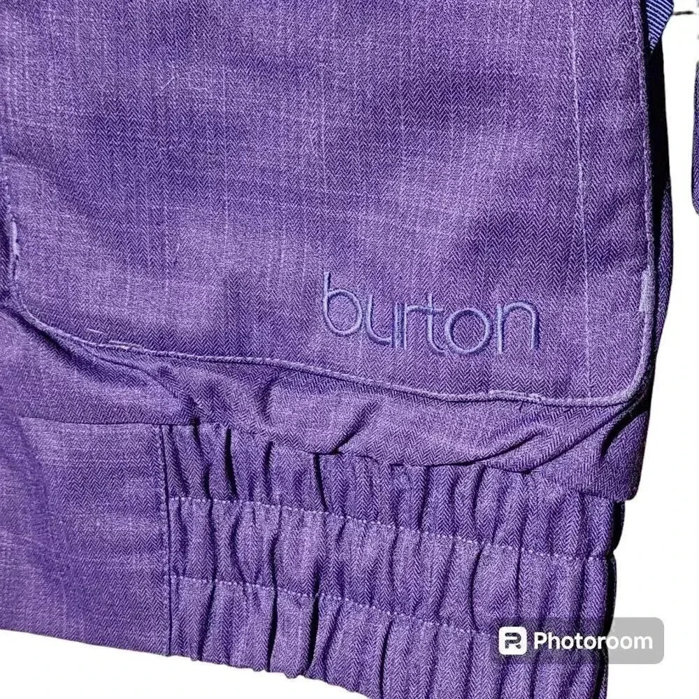 BURTON Dryride Women's Size Small Snow Ski Jacket Faux Fur Hood Purple Lined! - Picture 2 of 11
